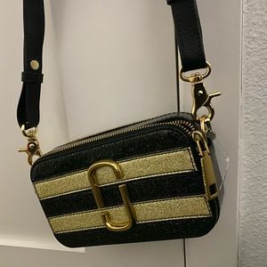 Marc Jacobs - Stripe Glitter Snapshot Camera bag